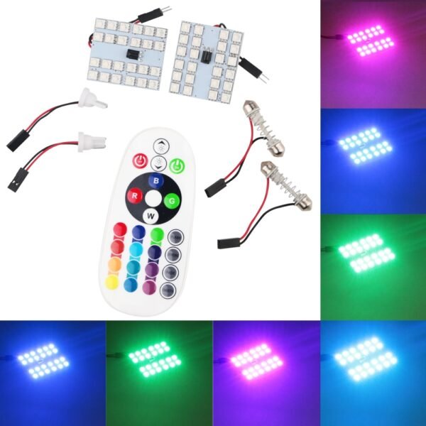 Led Rgb Лампа В Плафон 24-5050 (2 Змінних Цоколя, 24Led)