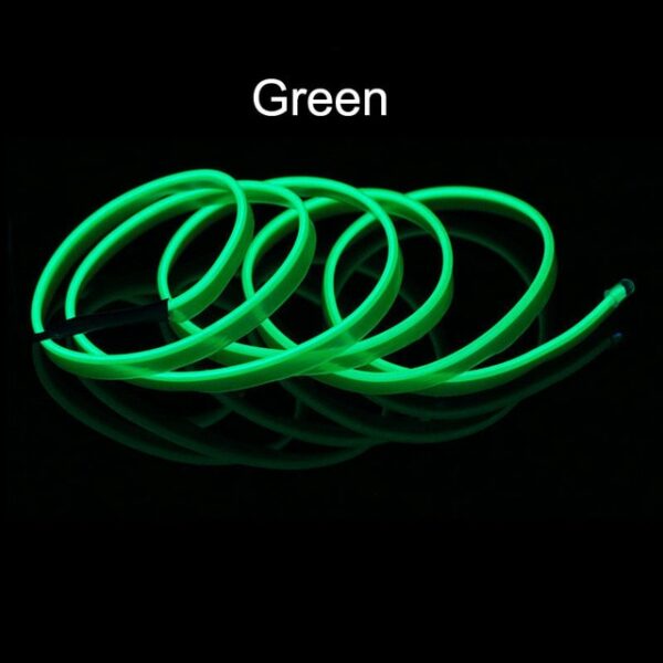 Холодний Неон &Quot;Car El Smart Wire&Quot; 3М Green / Кант + Інвертор