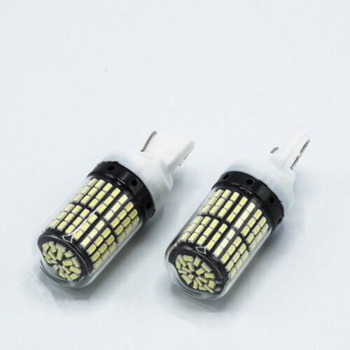 LED лампа T20 (7440) 144 led колба / CAN (Біла) к-кт 2шт