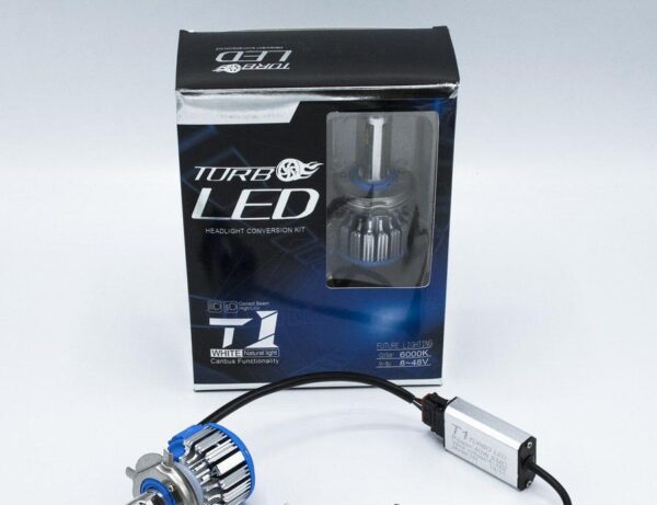 T1-H4 Turboled Hi-Low Led Лампи Головного Світла // 2Шт (Cooler)