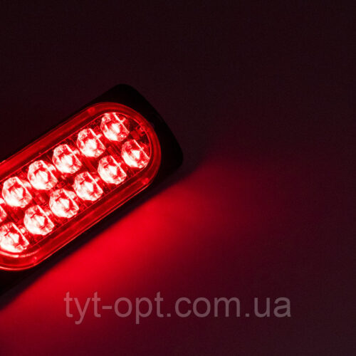 Сигнальні LED WARNING LIGHT / 12LED / 18-Режимів / Червоний / 10v-30v