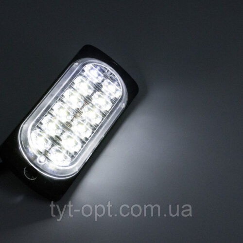 Сигнальні LED WARNING LIGHT / 12LED / 18-Режимів / Білий / 10v-30v