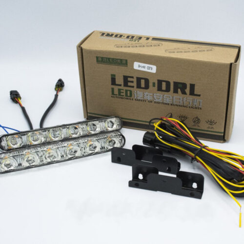 LED DRL “6LED W + Y Automobile safety of DRL” (Білий ДГЗ + Жовтий бігучий поворот))