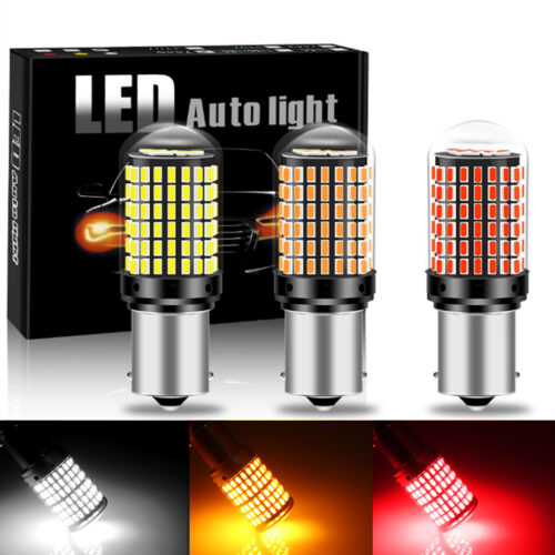 LED лампа / Цоколь 1156-144LED / CAN (ЧЕРВОНИЙ) к-кт 2шт