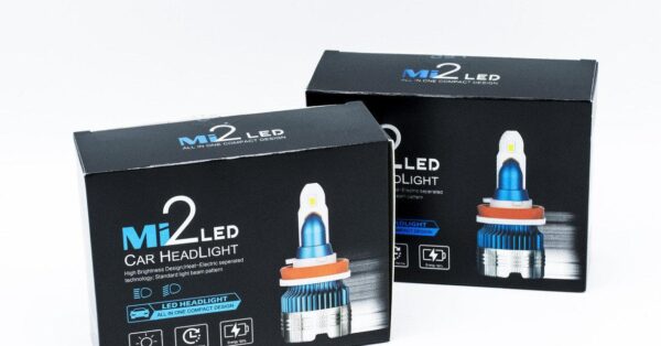 Mi2-H4 Hi-Low LED лампи головного світла / 12v / 6000K / 3000Lm / 2шт - Зображення 9