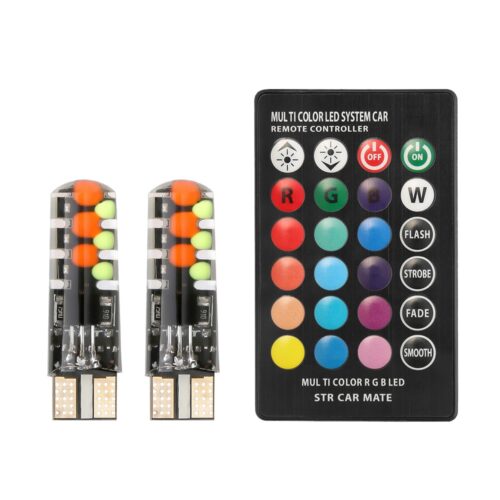 Розмір LED T10 RGB з пультом STR CAR MATE (12v 2w)