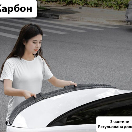Спойлер автомобільний універсальний на багажник, Карбон (регулюється)