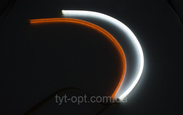 Гнучкий неон в фари "Light guide lamp" / 60см (2х кольоровий white + yellow) к-кт 2шт - Зображення 7