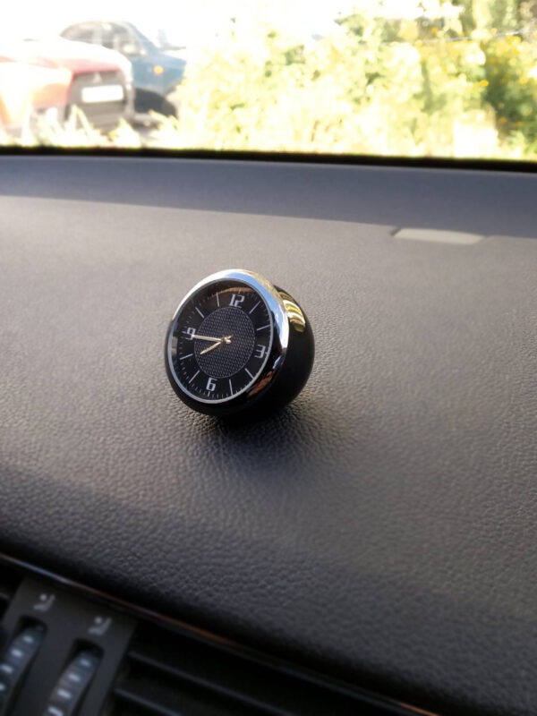 Годинники хром / круглі в автомобіль "Vehicle clock" BMW - Зображення 9