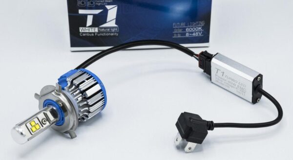 T1-H4 TURBOLED Hi-Low LED лампи головного світла // 2шт (Cooler) - Зображення 3