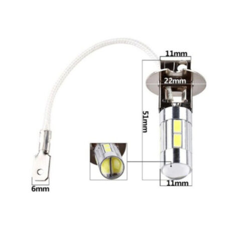 Led H3 лампи 10 SMD діодів / 9-16v / 300Lm/ 1шт