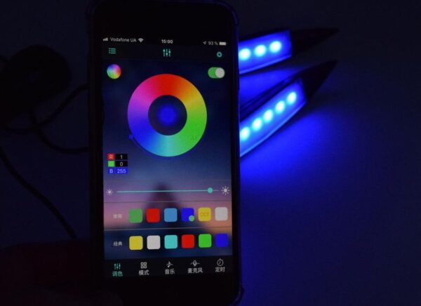 RGB підсвічування АРОК "CAR WHEEL EYEBROW LAMP" / APP / к-кт 4шт - Зображення 9