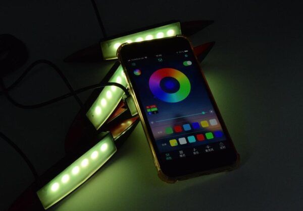 RGB підсвічування АРОК "CAR WHEEL EYEBROW LAMP" / APP / к-кт 4шт - Зображення 10