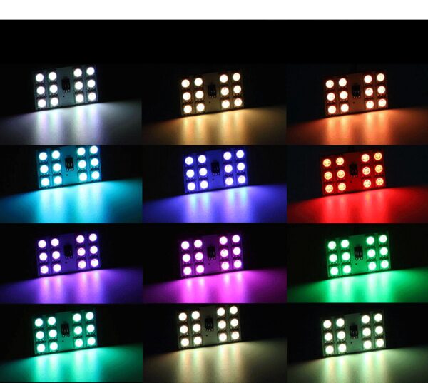 LED RGB лампа в плафон 15-5050 (2 змінних цоколя, 15LED) - Зображення 10