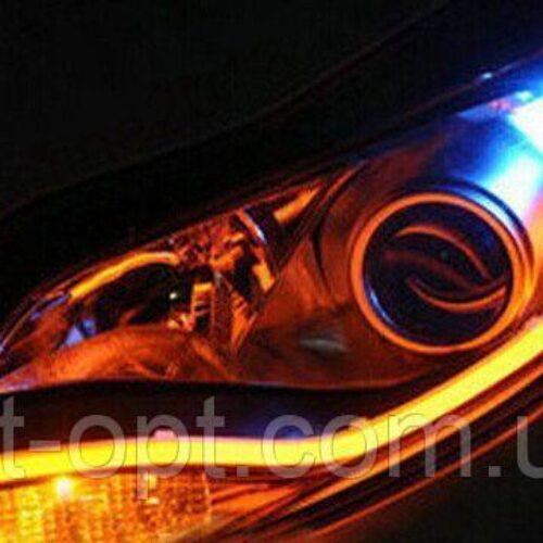 Гнучкий неон в фари “Light guide lamp” / 60см (yellow) к-кт 2шт