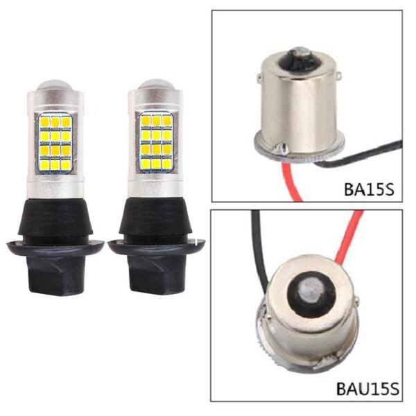 DRL & Turn Light 42SMD LED лампи в повороти з ДГЗ / P21W-1156 (BA15S) / к-кт 2шт - Зображення 4