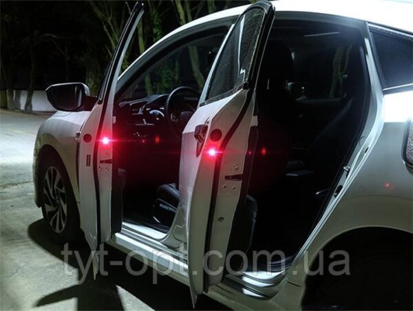Підсвічування дверей LED Door Anti-Collision Warning Light / Червона / к-кт2шт - Зображення 8
