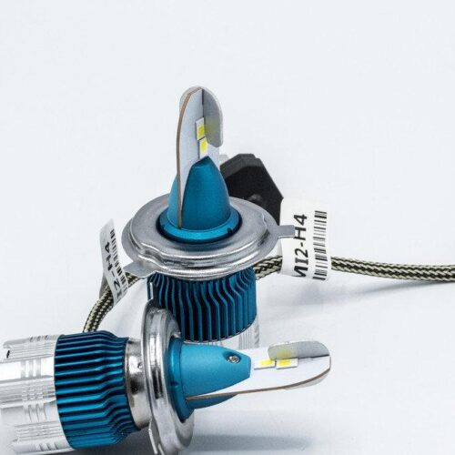 Mi2-H4 Hi-Low LED лампи головного світла / 12v / 6000K / 3000Lm / 2шт