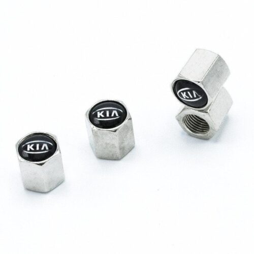 Ковпачкі на ніпель з ключиком “TIRE VALVES YX-088” / лого-KIA (kia02-05)