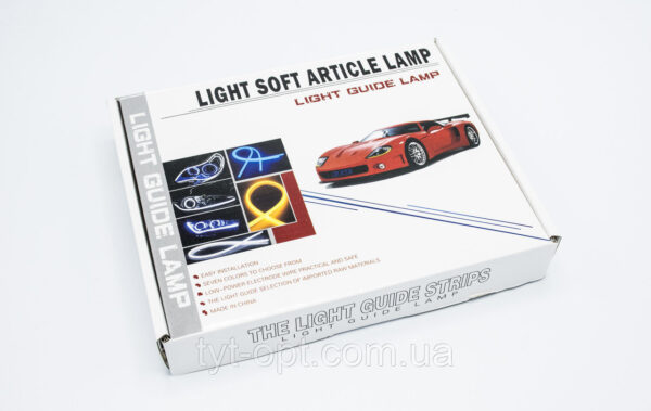 Гнучкий неон в фари "Light guide lamp" / 60см (red) к-кт 2шт - Зображення 6