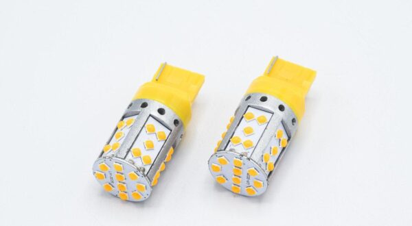 LED лампа JK194 / Цоколь T20 (7440) / 35 led (3035) / CAN (ПОМАРАНЧЕВА) к-кт 2шт - Зображення 3