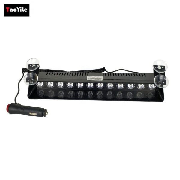 Стробоскоп під лобове, мигалка, Білий, 12LED - Зображення 4