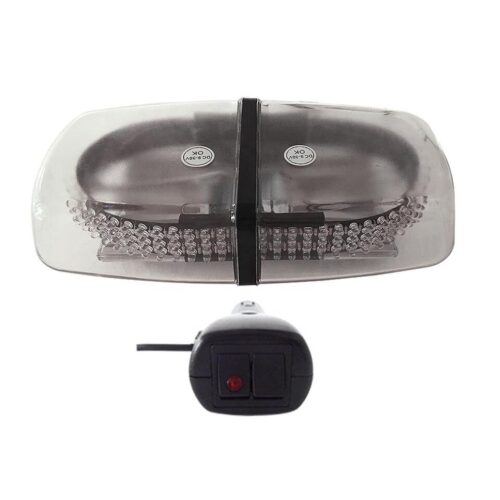 Мигалка, стробоскоп у прикурювач СИНЬО-ЧЕРВОНА 144 LED на магнітах + присоски