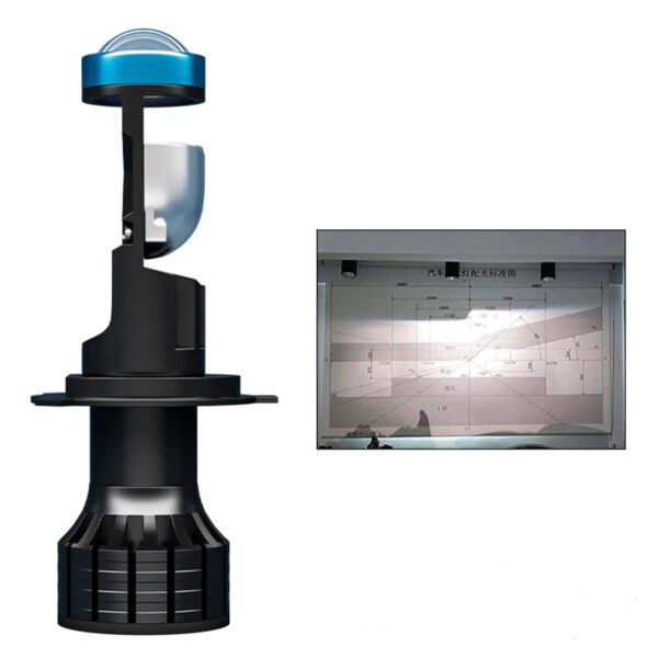 Світлодіодні LED-лампи Bi-Led з лінзою Y70 - H7 15000 LM 6500 K 9-32В ( к-кт 2шт) - Зображення 4