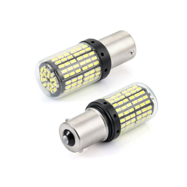 LED лампа / Цоколь 1156-144LED / CAN (ПОМАРАНЧЕВИЙ) к-кт 2шт - Зображення 7