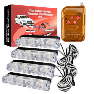 СТРОБОСКОП 4 LED на 4 планки з ПУЛЬТОМ  (БІЛИЙ)