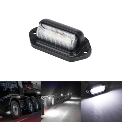 Ліхтар LED освітлення номерного знака 12V 6 діодів 66х33х21 мм