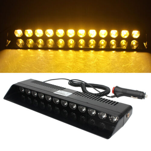 Стробоскоп під лобове, мигалка, Жовтий, 12LED