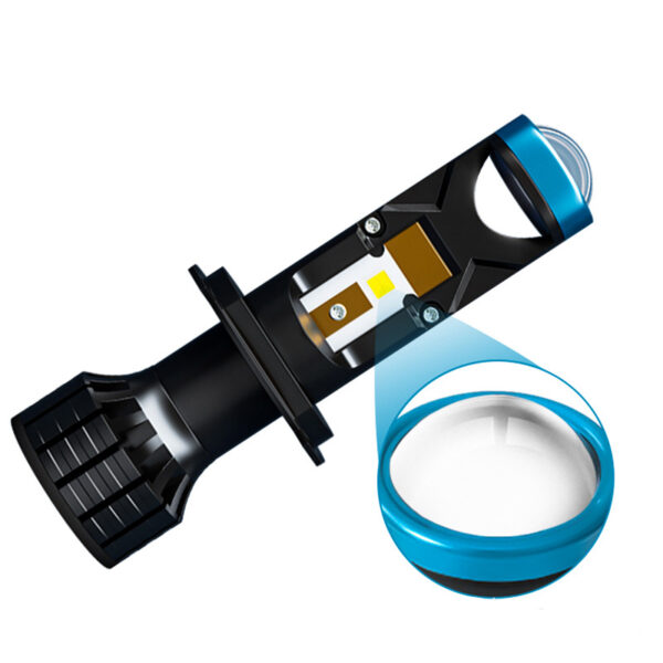 Світлодіодні LED-лампи Bi-Led з лінзою Y70 - H7 15000 LM 6500 K 9-32В ( к-кт 2шт) - Зображення 5