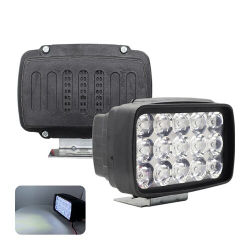 LED фара 45W, 15 діодів + стробоскоп, БІЛИЙ