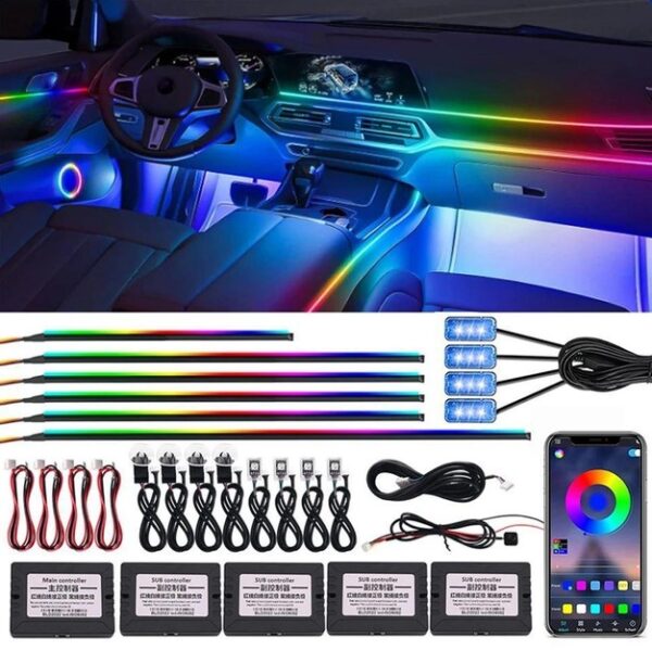 Амбієнт підсвітка салону 18 в 1: Преміум Ambient Light LED для автомобіля