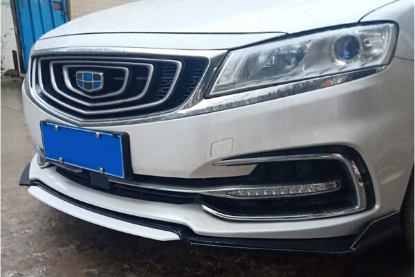 Накладка переднього бампера універсальна, сплітер, губа, спойлер передній, дифузор на передній бампер,Чорний+Жовтий - Зображення 5